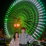 Will enjoys the dazzling Yokohama Ferris Wheel