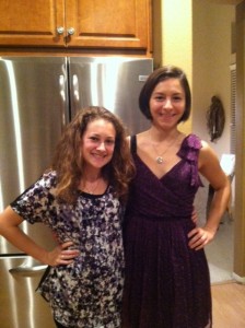 Chiara came home with me to celebrate passover with my entire family!