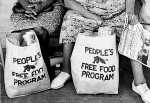 The Black Panthers distributed free bags of groceries to community members in Oakland during the late 60s and 70s as part of their efforts to mobilize community members. Source: http://maosoleum.wordpress.com/2013/05/28/notes-on-mass-line-communist-organization-and-revolution/