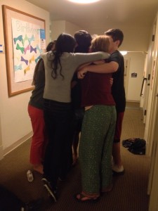 Spogroup hug! Evan's in the middle somewhere