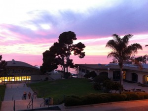 The view from right outside the venue at PLNU!