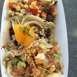 Food truck tacos from Komodo, famous for their asian fusion dishes.