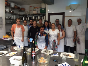 At the Luis Irizar Cooking School