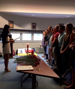 One of the events I recently hosted - the Sigma Delta Pi initiation ceremony at the 5 Claremont Colleges.