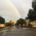 Double rainbow across Pomona's campus
