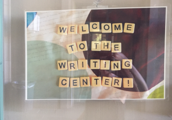 Writing Center sign