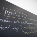 chalkboard with math equations
