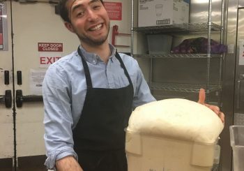 Danny with challah dough