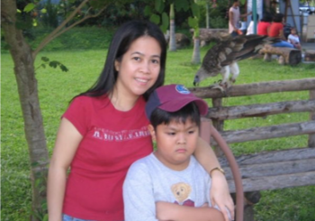 Cogie as child with mother