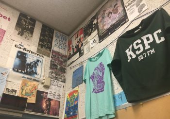 KSPC walls with T-shirts