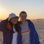 Daphne and Phuong at the beach
