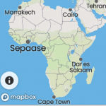map of Africa showing Sepaase