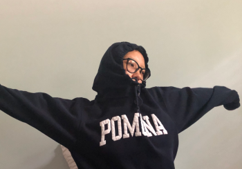 Sonam in Pomona sweatshirt